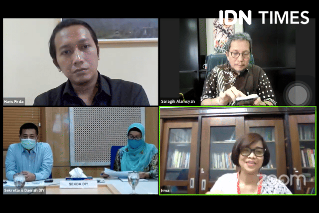Diskusi soal akurasi data penanganan COVID-19 di DIY, 11 Juni 2020. IDN Times/Pito Agustin Rudiana