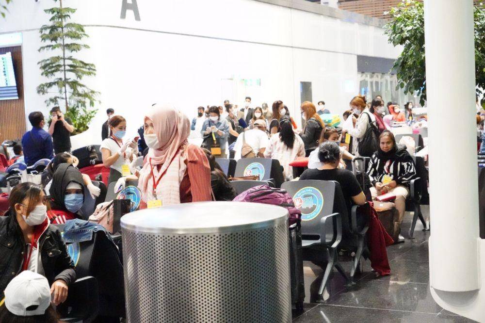 (Sebagian WNI yang ikut dipulangkan dari Turki ke Indonesia) Dokumentasi KBRI Ankara