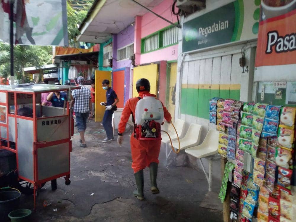 Protokol kesehatan di pasar tradisional Makassar diperketat. Humas Pemkot Makassar