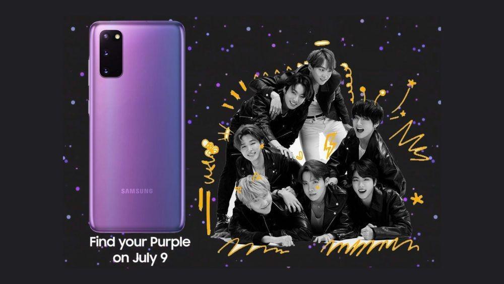 Kolaborasi BTS, Ini Fitur Samsung Galaxy S20+ dan Buds+ Serba Ungu!