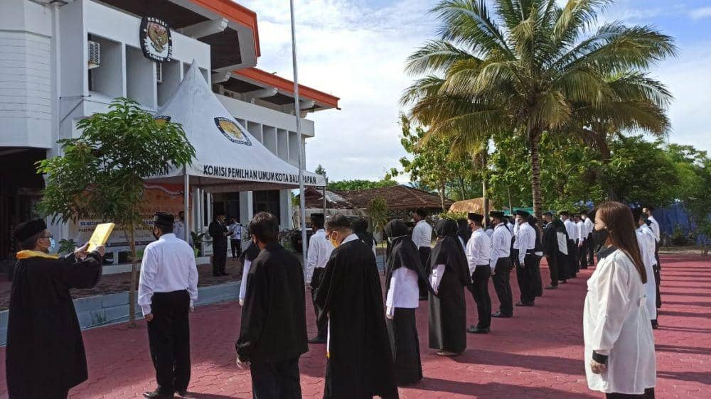 Cegah COVID-19, Pelantikan PPS di Balikpapan Digelar Bergiliran