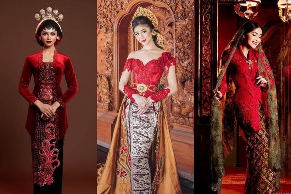 9 Ide Kebaya Merah ala Artis, Elegan dan Membuat Tampilan Berwibawa