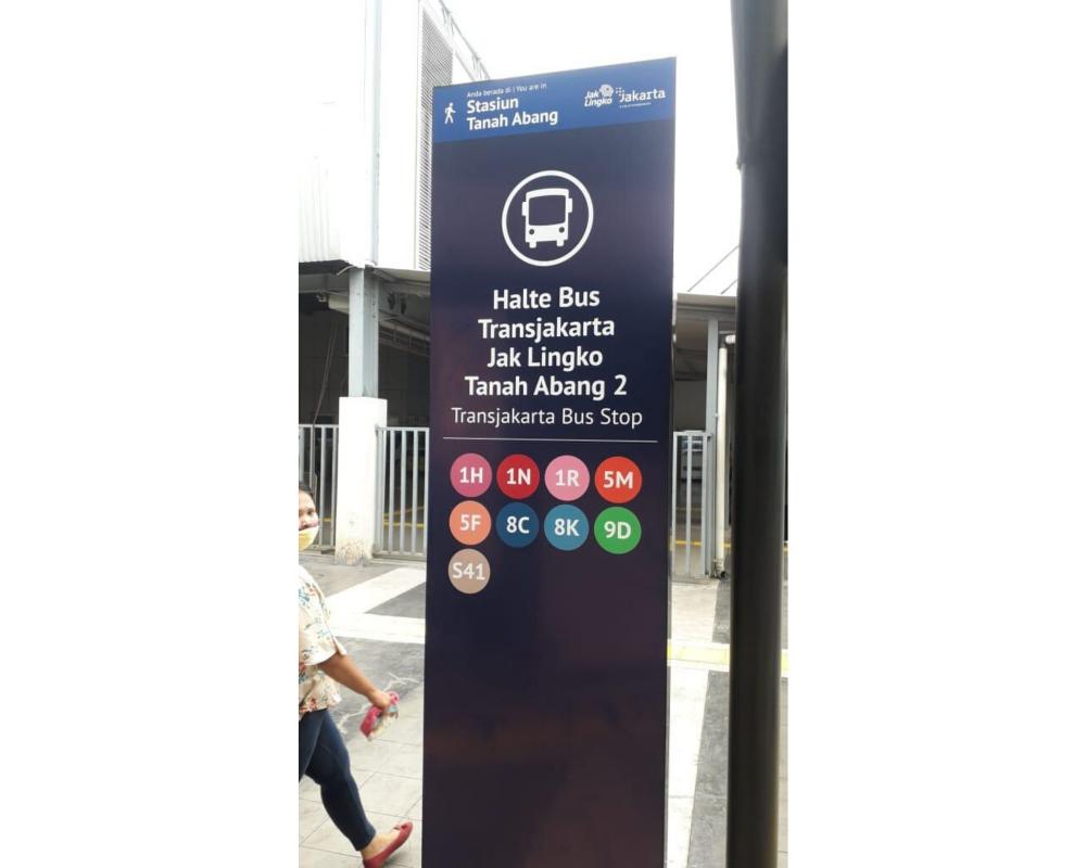 8 Penunjuk Arah Dipasang di Kawasan Stasiun Tanah Abang, Cek Apa Saja
