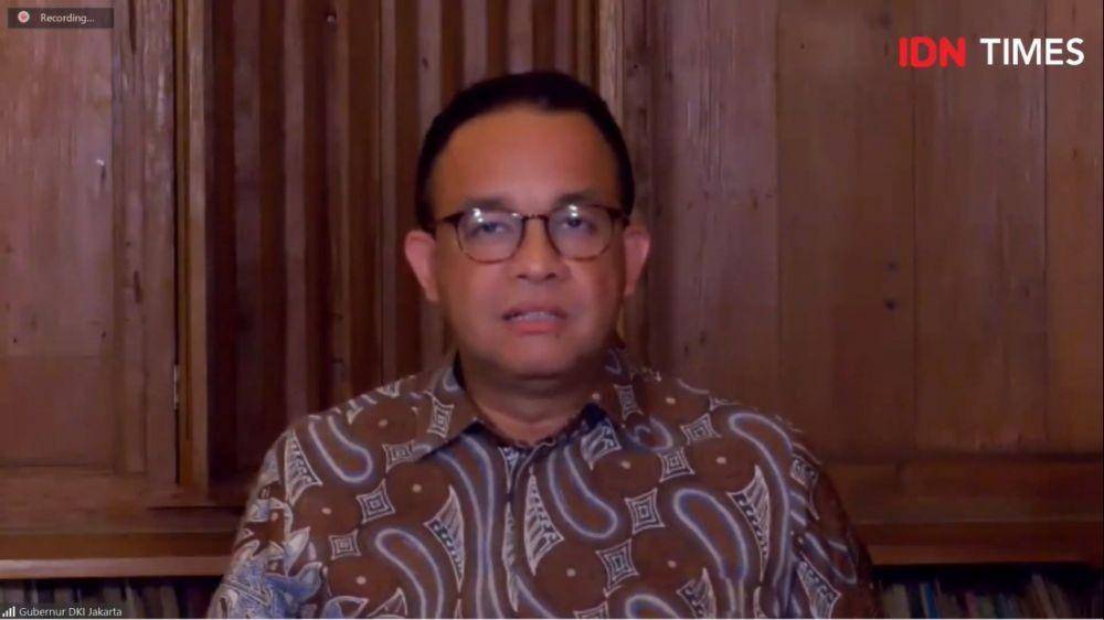 Anies Baswedan dalam acara Ngobrol Seru : Ramai-ramai bersepeda di era pandemik COVID-19 by IDN Times (IDN Times/Besse Fadhilah)