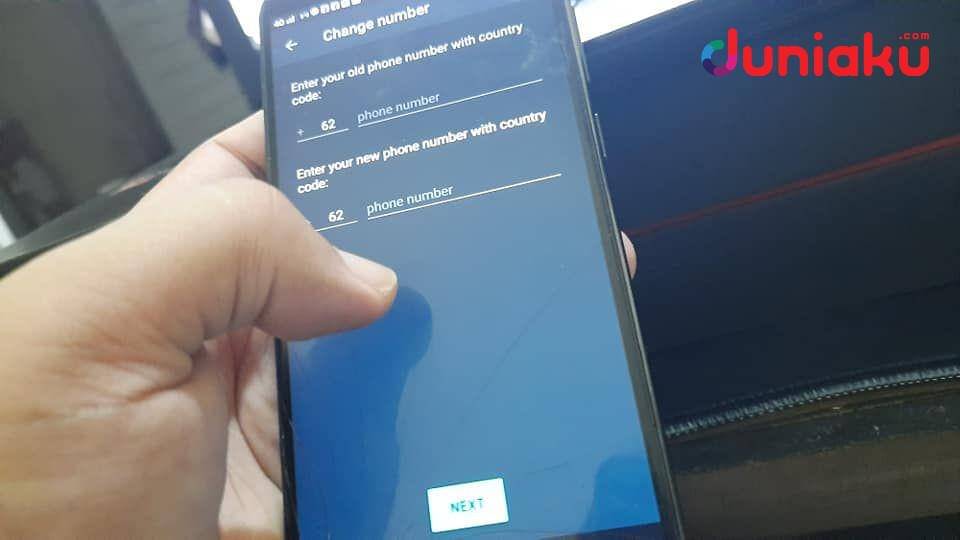 Ganti nomor WhatsApp. duniaku.com/Adhitya Daniel