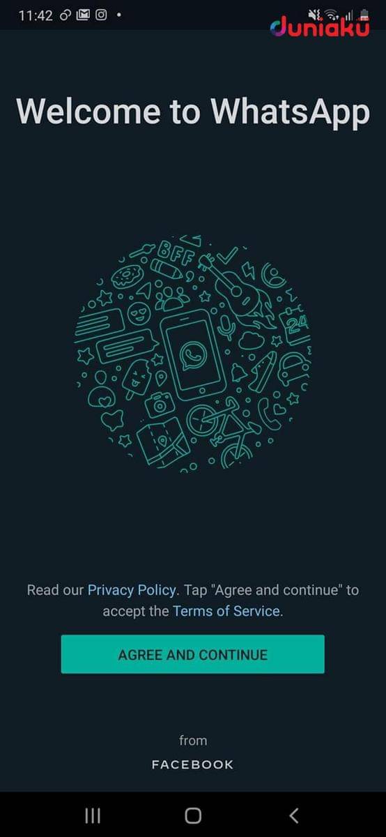 Menu utama WhatsApp. duniaku.com/Adhitya Daniel