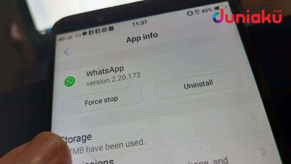 Informasi app WhatsApp. duniaku.com/Adhitya Daniel