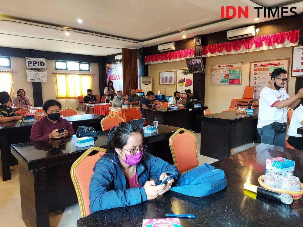 Sosialisasi tahapan Pilkada Tabanan 2020, Kamis (18/6) (IDNTimes/Wira Sanjiwani)