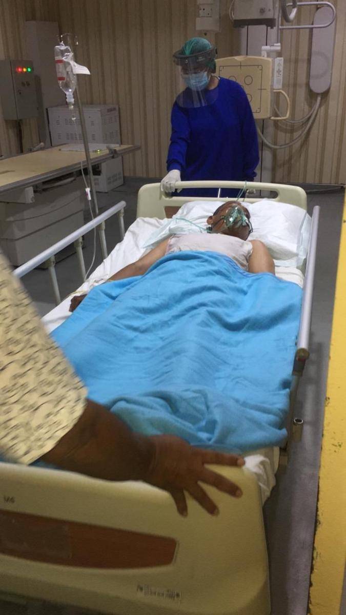Tono Prihadi (51) warga asal Jember, Jawa Timur saat empat hari dirawat di RSUP Sanglah pada Selasa (16/6) (Dok.IDN Times/istimewa)