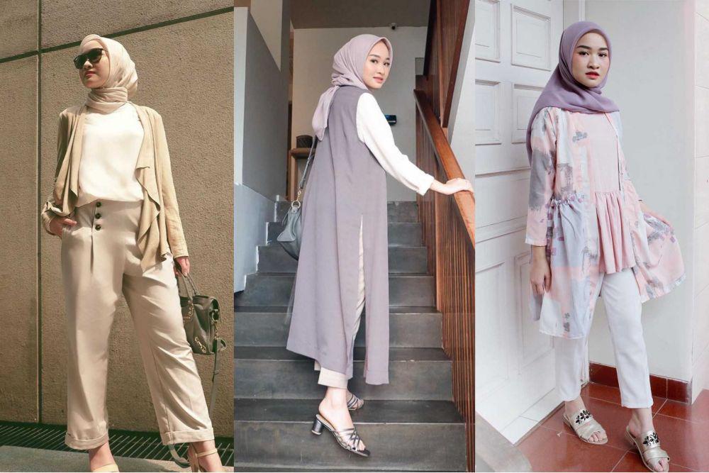 10 Inspirasi Outfit Hijab Nuansa Pastel ala Kiara Leswara, Anggun!