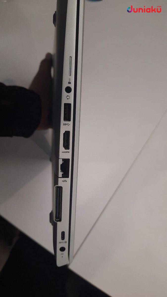 Rangkaian slot samping HP EliteBook 735 G6, duniaku.com/Adhitya Daniel