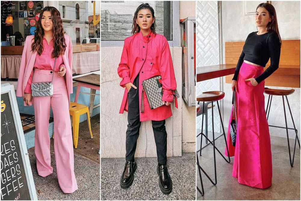 10 Ide Mix and Match Fashion Item Pink ala Selebgram Anaz Siantar