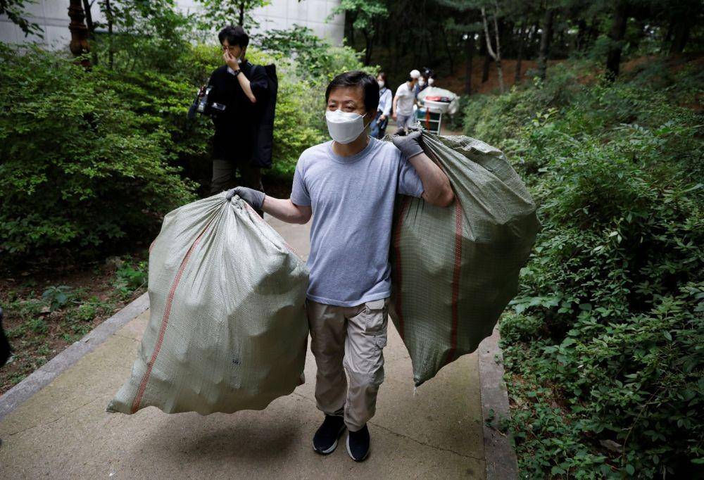 Park Jung-oh, ketua kelompok pembelot Korea Utara Kuensaem, di Seoul, Korea Selatan, pada 18 Juni 2020. ANTARA FOTO/REUTERS/Kim Hong-Ji