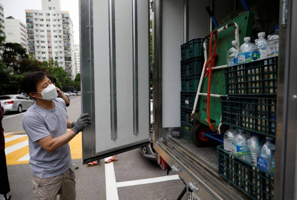Park Jung-oh, ketua kelompok pembelot Korea Utara Kuensaem, di Seoul, Korea Selatan, pada 18 Juni 2020. ANTARA FOTO/REUTERS/Kim Hong-Ji