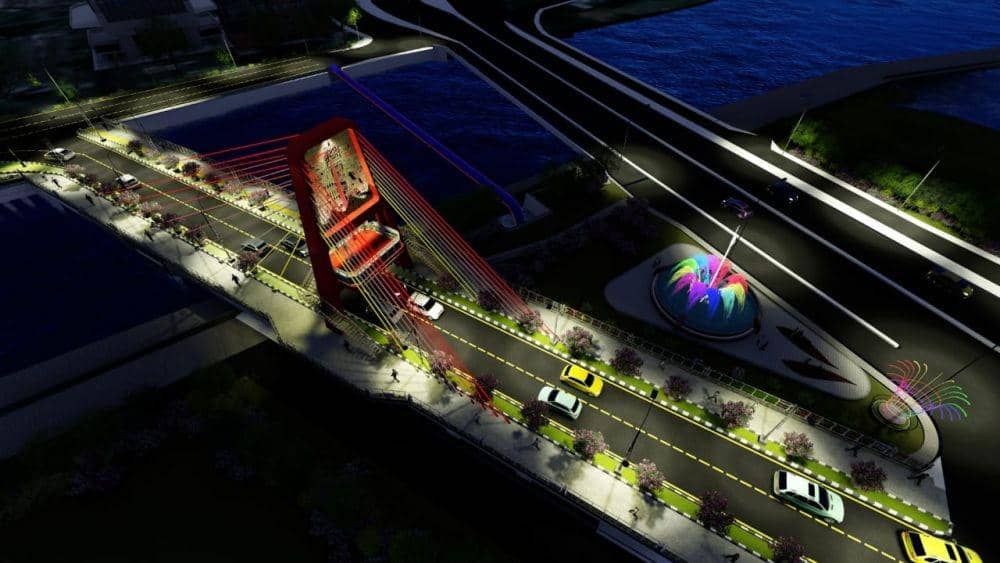 Sempat Terhenti, Pembangunan Jembatan Joyoboyo Kembali Dilanjutkan