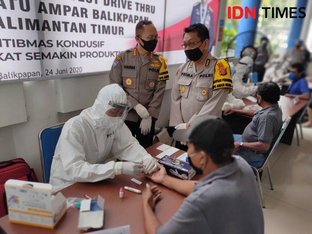 rapid test kepada supir bus dan angkutan di Balikpapan (IDN Times / Hilmansyah)