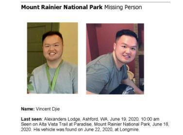 Pelajar RI Dilaporkan Hilang di Taman Nasional Gunung Rainier di AS