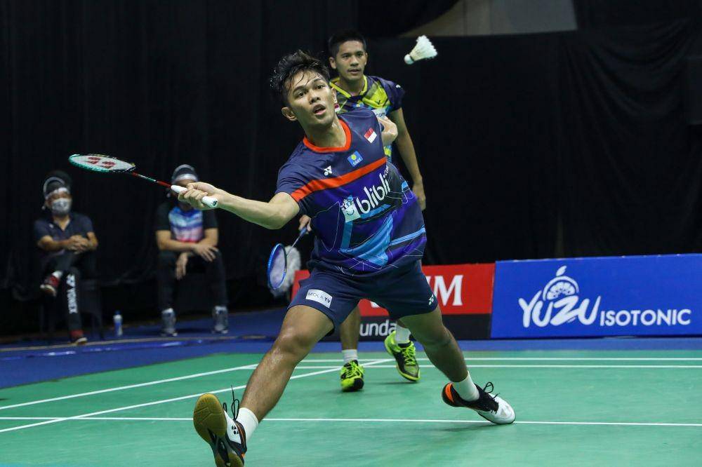 Fajar Alfian/Yeremia Erich Yoche Yacob Rambitan di Mola TV PBSI Home Tournament (Dok. PBSI)