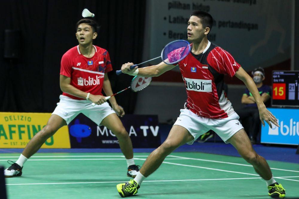 Fajar Alfian/Yeremia Erich Yoche Yacob Rambitan di Mola TV PBSI Home Tournament (Dok. PBSI)