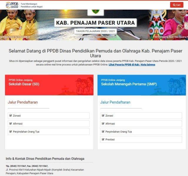 PPDB Oline Disdikpora PPU (ppu.siap-ppdb.com)