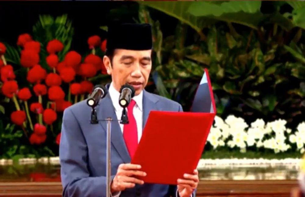 Pelantikan Keanggotaan Dewan Pimpinan Pusat dan Dewan Pertimbangan Pusat LVRI, 24 Juni 2020 (Youtube/Sekretariat Presiden)