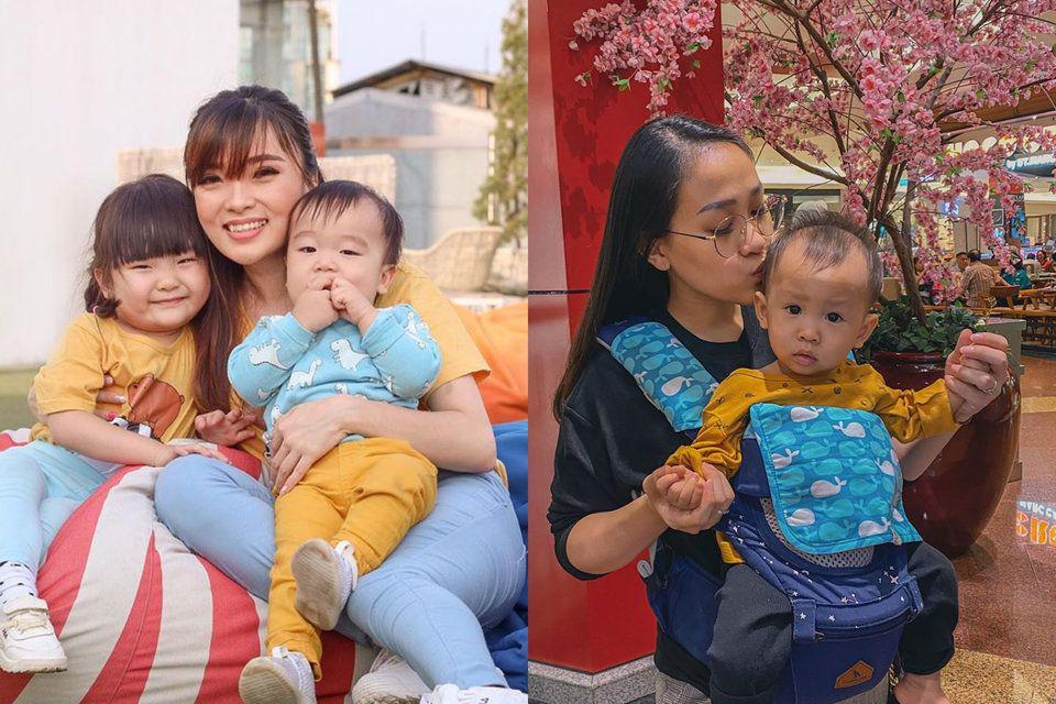 Jadi Mama Kece, 11 Gaya Hits Eks Personel Cherrybelle Momong Anak