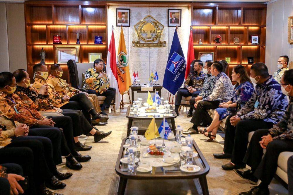 Silaturahmi Politik Ketum AHY ke Partai Golkar (Dok. Demokrat)