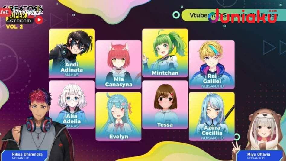 Vtuber 100 Seconds Challenge. duniaku.com/Adhitya Daniel