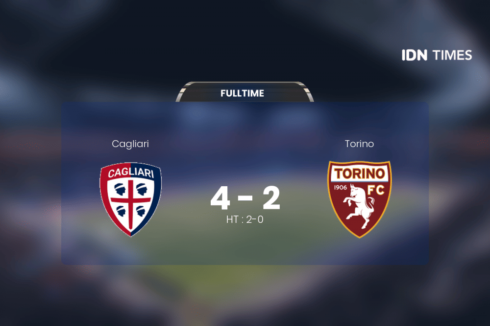 Secara Dramatis, Cagliari Akhirnya Tumbangkan Torino 4-2