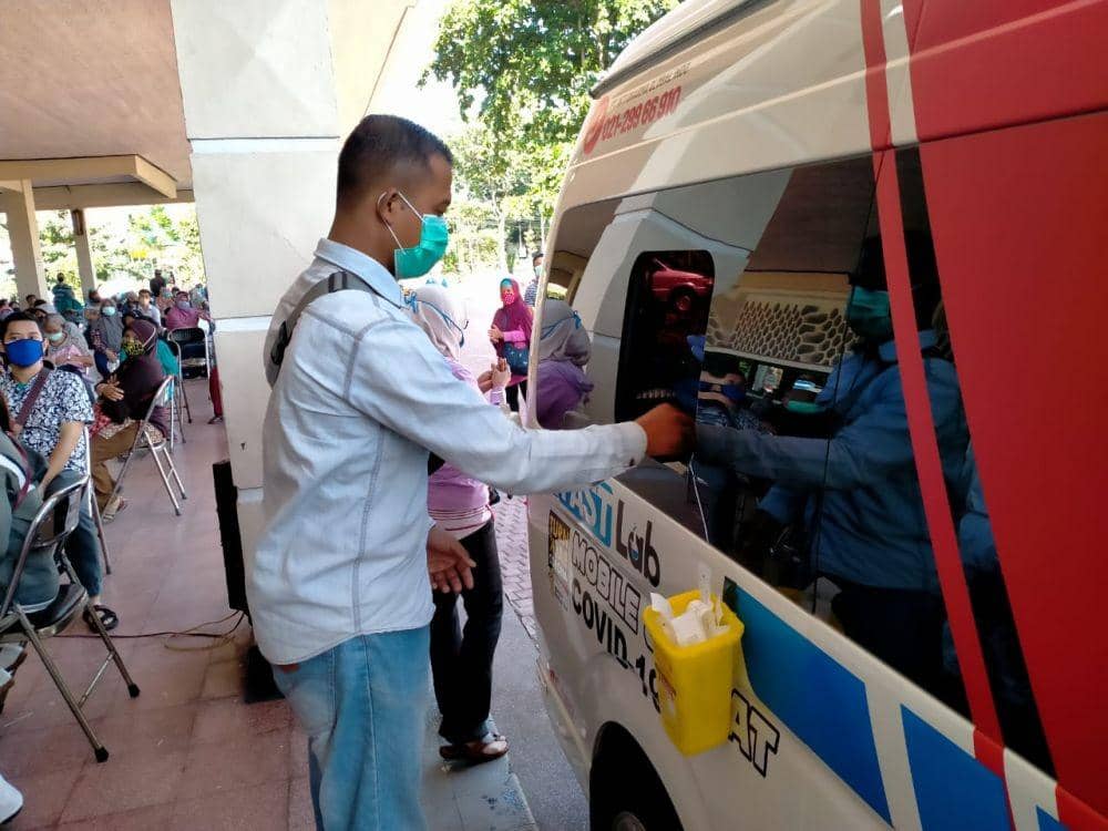 Sempat Pergi, Kini Mobil PCR BNPB Kembali Lagi ke Kota Surabaya