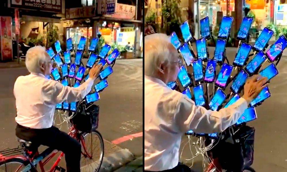 setup sang kakek di tahun 2018. mikeshouts.com