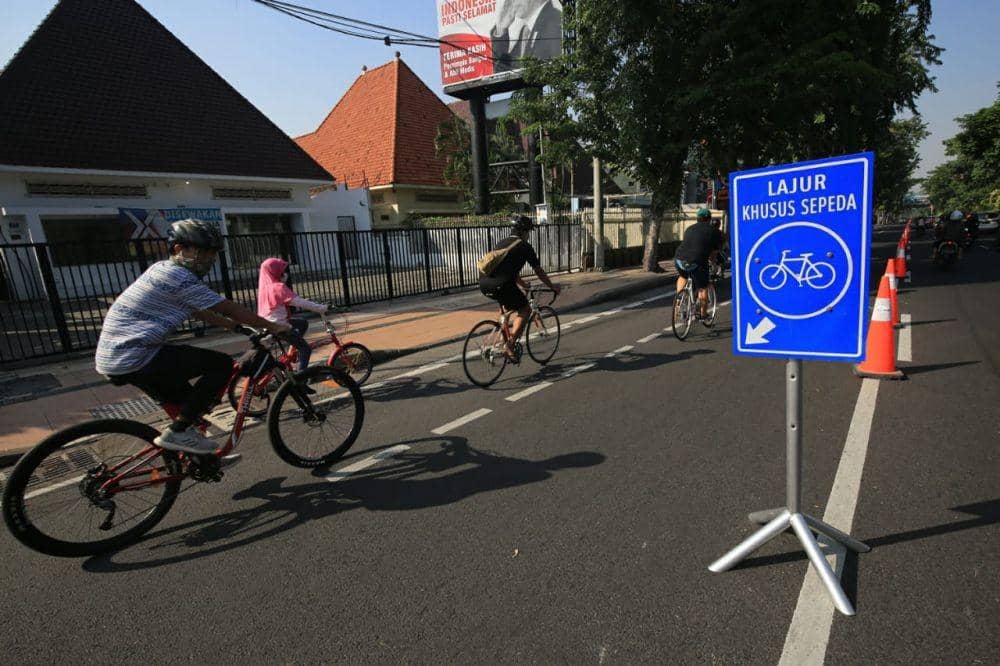 Marak Pesepeda di Surabaya, Banyak yang Melanggar Protokol Kesehatan