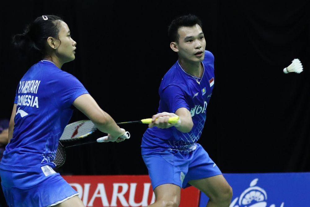 Rinov Rivaldy/Pitha Haningtyas Mentari dalam Mola TV PBSI Home Tournamen (Dok. PBIS)