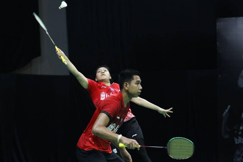 Teges Satriaji Cahyo Hutomo/ Indah Cahya Sari Jamil dalam Mola TV PBSI Home Tournamen (Dok. PBSI)