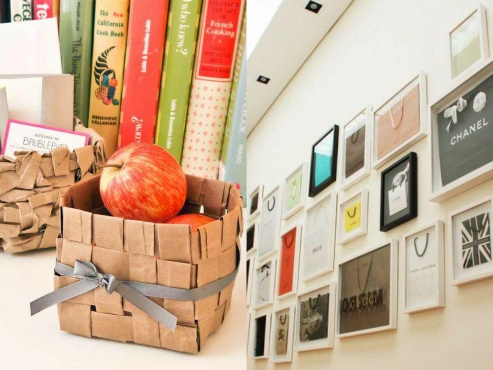 Jangan Langsung Buang, 11 Ide Daur Ulang Tas Kertas Jadi Lebih Berguna