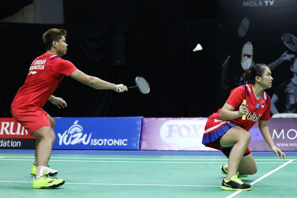 Praveen Jordan/Melati Daeva Oktavianti dalam Mola TV PBSI Home Tournament (Dok. IDN Times)