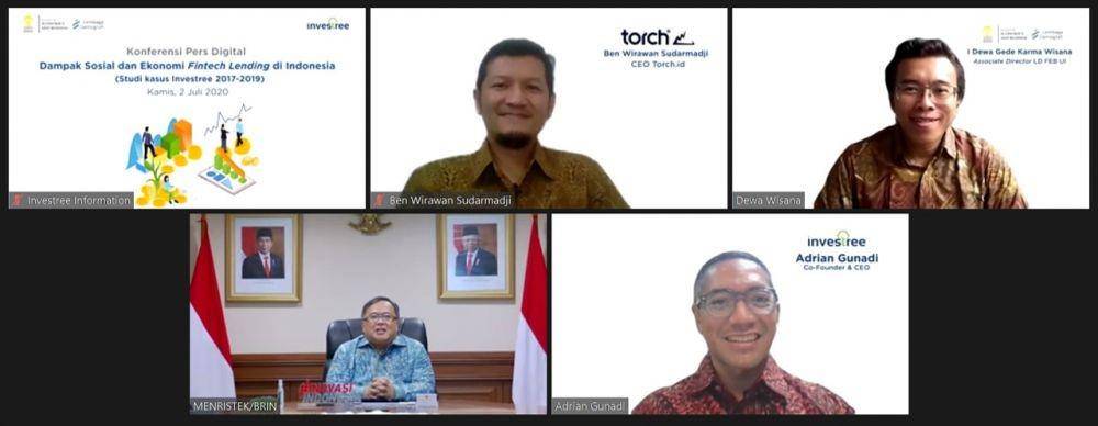 Koferensi pers virtual Lembaga Demografi FEB UI dan Investree (Dok. Investree)
