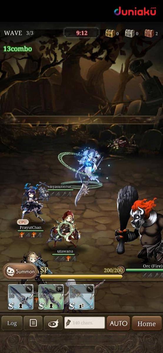 Pertarungan Co-Op di SinoAlice. duniaku.com/Adhitya Daniel