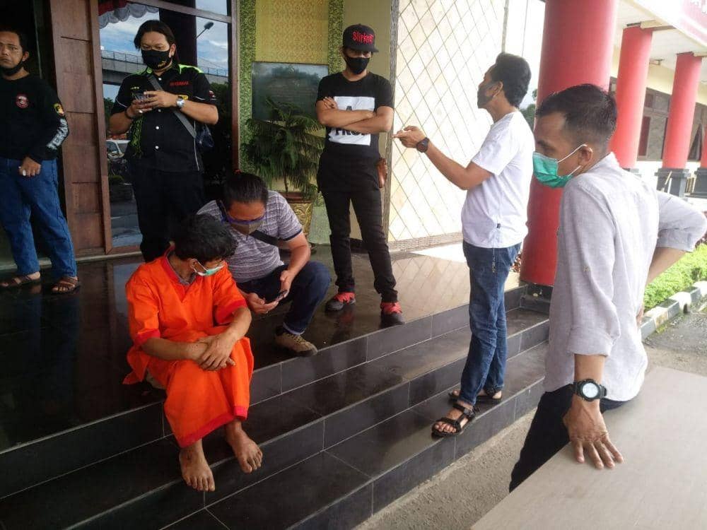 Pelaku curanmor saat diintrogasi (IDN Times/Istimewa)