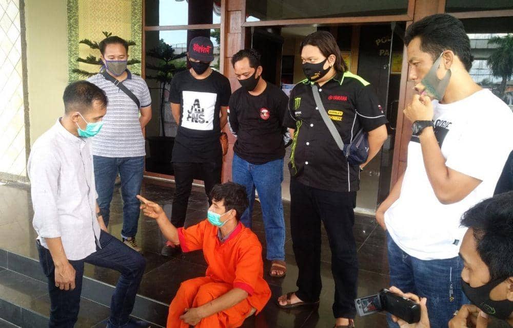 Pelaku 3C yang diamankan di Polrestabes Palembang (IDN Times/Istimewa)