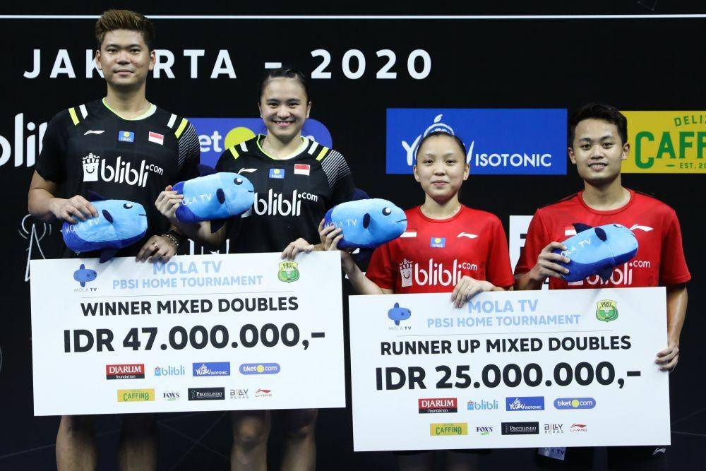 Podium ganda campuran Mola TV PBSI Home Tournament (Dok. PBSI)