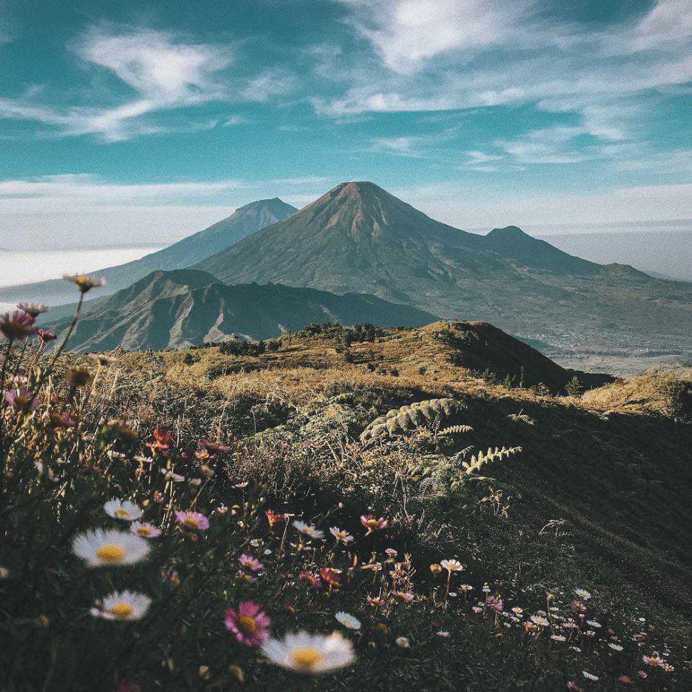 9 Potret Gunung Prau yang Membuat Pendaki Betah Bolak-balik ke Sana