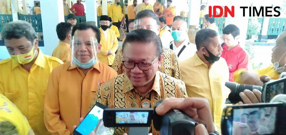 ‎Ketua Dewan Pakar DPP Partai Golkar, Agung Laksono. IDN Times/Daruwaskita