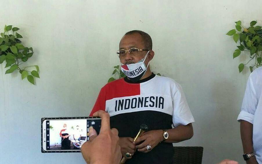 Bakal Calon Wakil Wali Kota Surabaya, Armuji saat jumpa pers di Surabaya, Sabtu (4/7). Dok istimewa