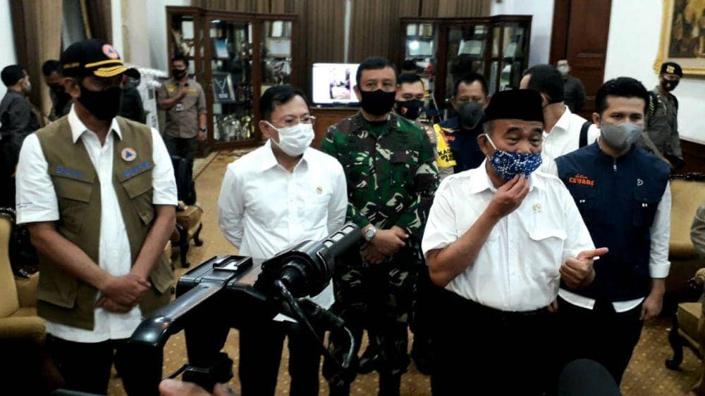 Menko PMK Muhadjir Effendy saat berada di Surabaya, Minggu (5/7/2020). IDN Times/Dok. Istimewa
