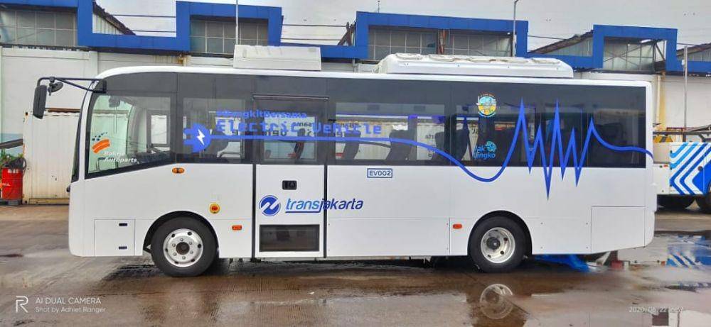 Bus listrik TransJakarta mulai diuji coba pada Senin (6/7/2020) (Dok. IDN Times/Humas TransJakarta)