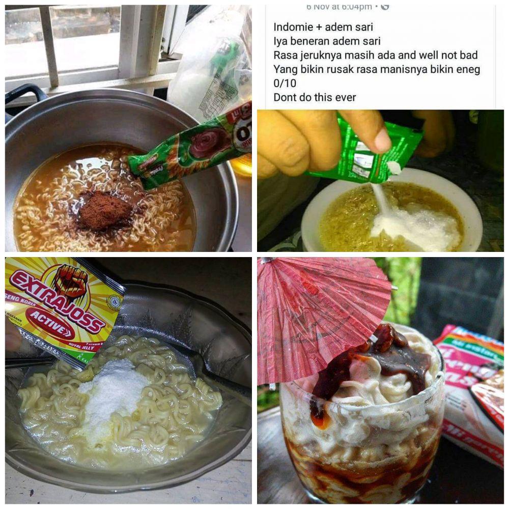 12 Kreasi Nyeleneh Mie Instan ala Warga +62 Ini, Mau Coba?