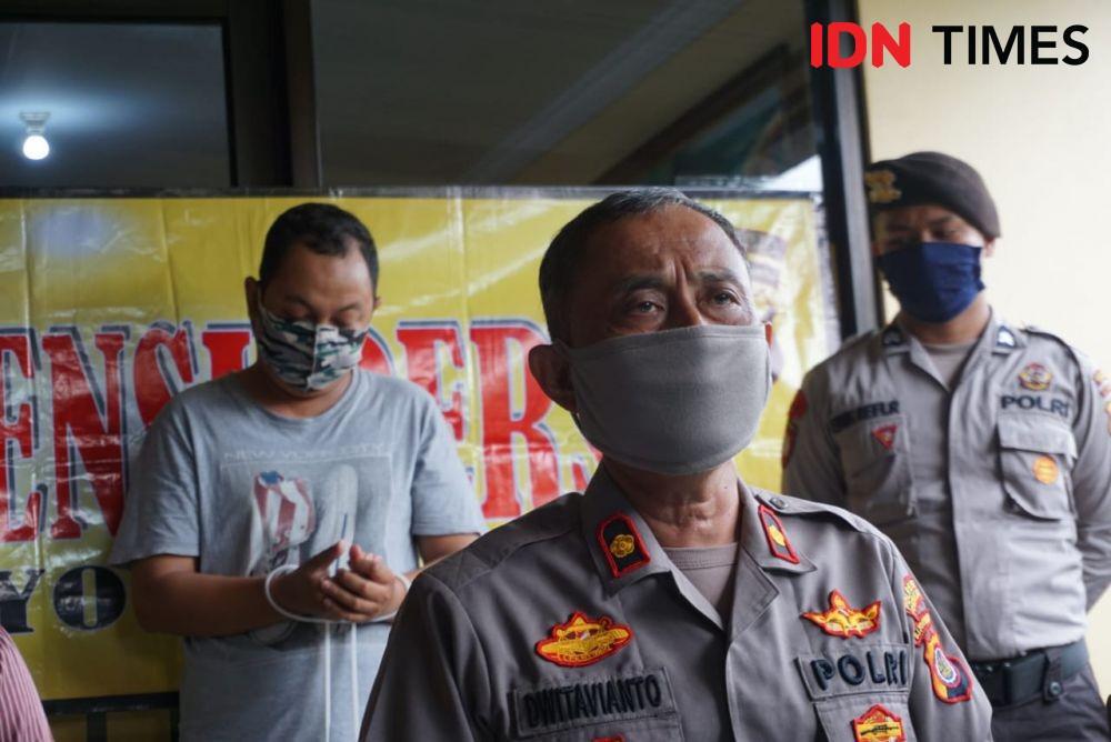 Kapolsek Kotagede Kompol Dwi Tavianto saat konferensi pers, Senin (6/7/2020). IDN Times/Tunggul Damarjati