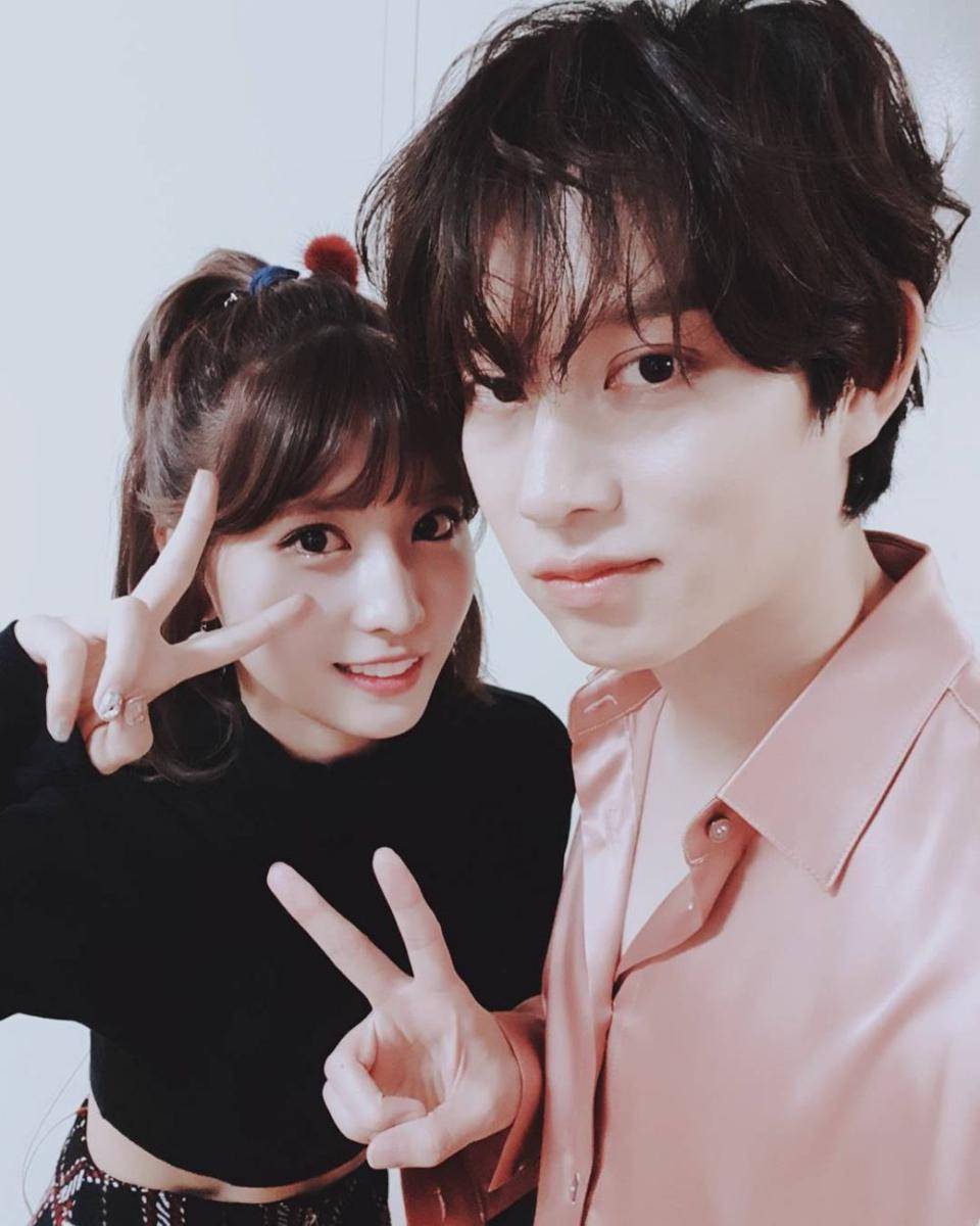 Heechul Super Junior dan Momo TWICE (instagram.com/lkimheenim)