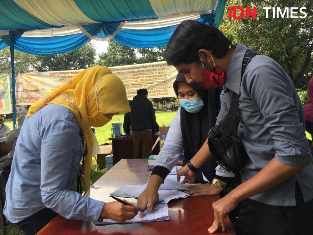 KPU Medan lakukan Rapid Test untuk Para Calon PPDP (IDN Times/Indah Permata Sari)